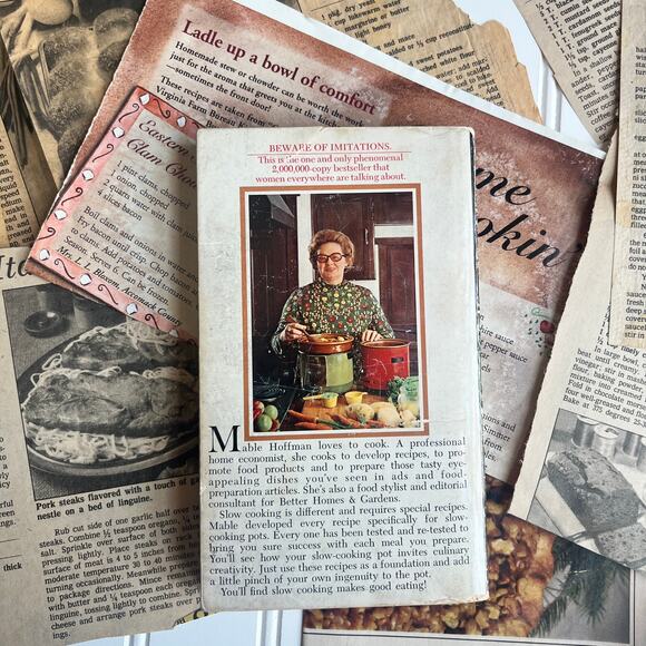 Vintage Cookbooks Bon Appetit Crockery Cookery & Ephemera Retro Recipies - Picture 5 of 14